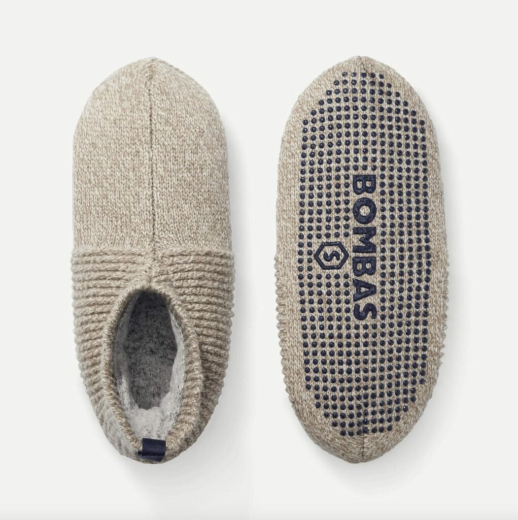 Bombas Gripper Slippers in taupe color